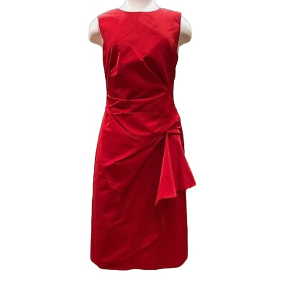LIDA BADAY Asymmetrical Radzimir Dress LRD Little Red Dress 10 - Picture 2 of 7